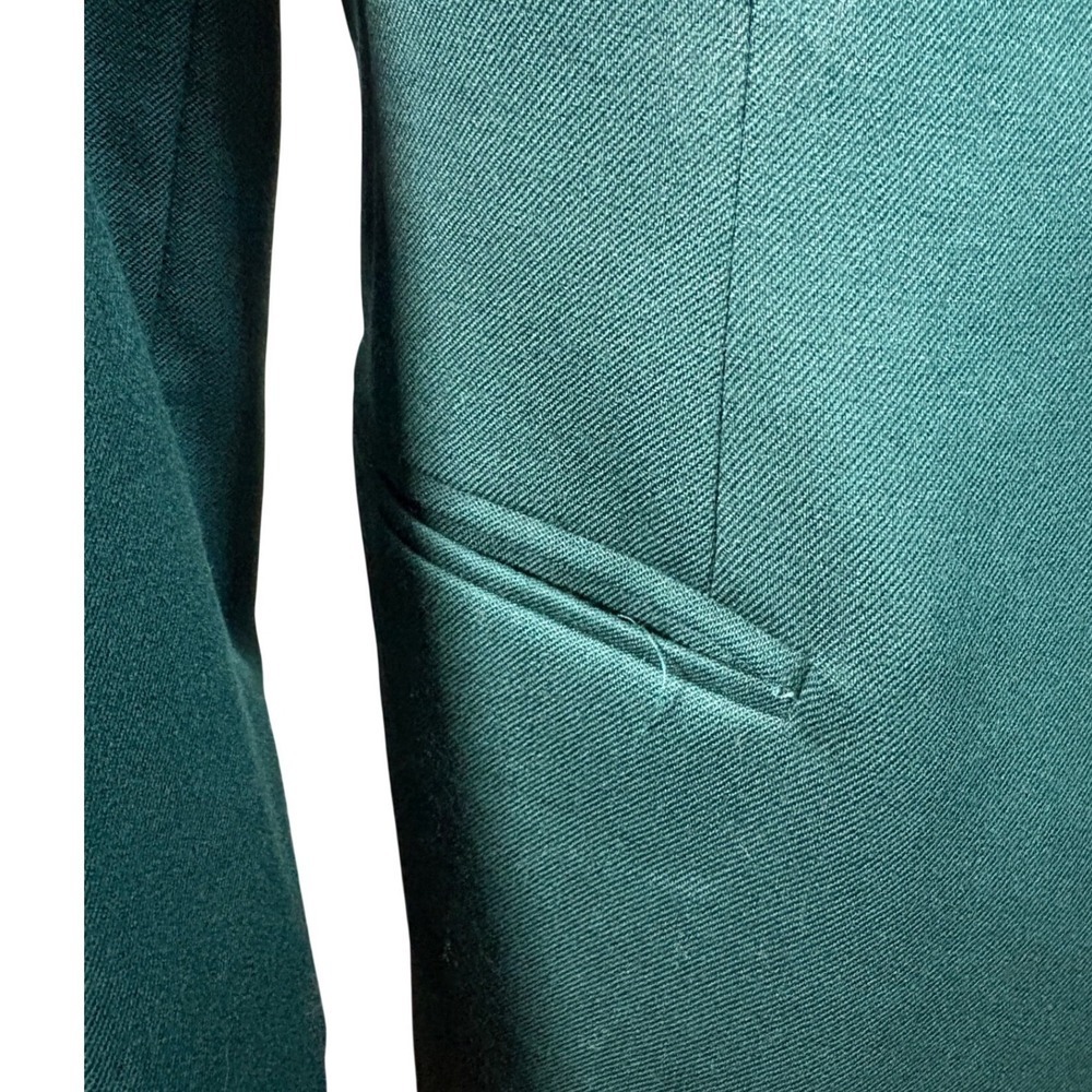 Pendleton Virgin Wool Blazer Dark Green Tailored Jacket Petite 4 - Picture 4 of 8